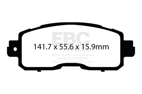 Ebc Ultimax Brake Pad Oe Replacement Set Ebc Brakes Direct