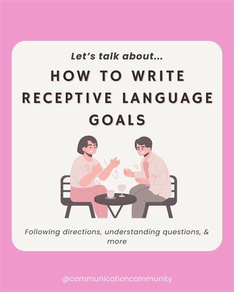 How To Write Receptive Language Goals With Goal Bank