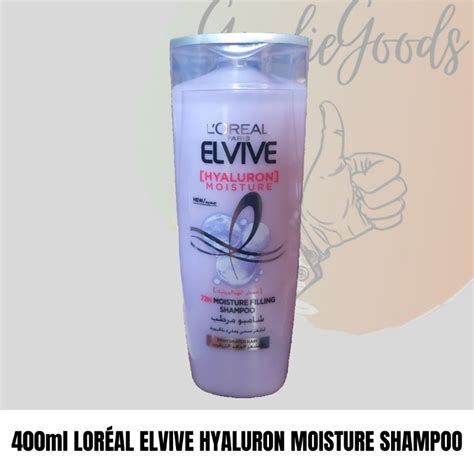 Loréal Paris Elvive Hyaluron Moisture Shampoo 400ml Exp 2026 For Dehydrated Hair Shopee