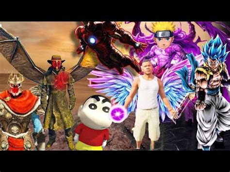 Franklin Avengers Found Ironman To Save Goku Naruto Shinchan From