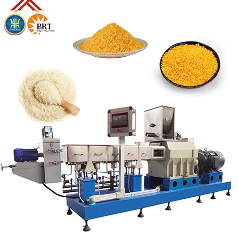 Automatic Industrial Breadcrumbs Food Production Line Extruder Making