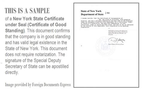 Certificate Of Existence New York Prntbl Concejomunicipaldechinu Gov Co