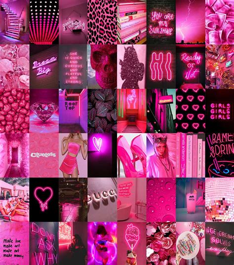 Download Pink Collage Wallpaper