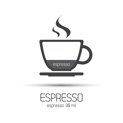 Cup Of Coffee Espresso Icon Simple Vector Illstration 3478393 Vector