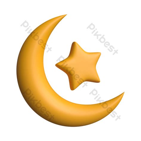 golden moon  star collection png images psd   pikbest