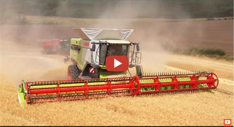 Gerst Dorsen Met Een Claas Lexion Terra Trac Flex En