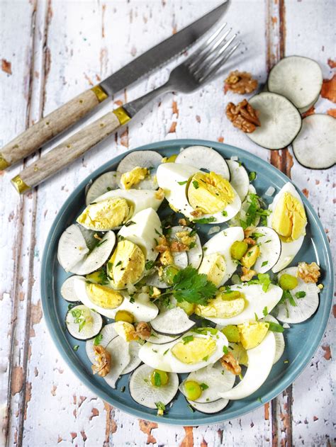 Salade D Oeufs Durs Et Radis Noir Recette D Hiver