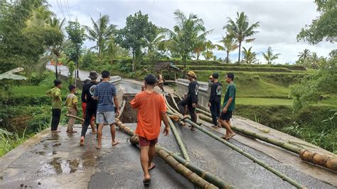 Masyarakat Dusun Presak Keluhkan Perbaikan Jembatan Yang Rusak Mangkrak