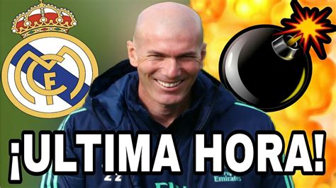 ZIDANE ACABA DE CONFIRMAR ESTA BRUTAL NOTICIA PARA EL REAL MADRID