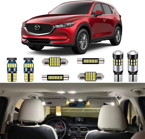 Amazon 9pcs Mazda CX5 Interior LED Lights Kit Super Bright LED Map