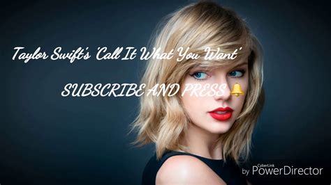 Taylor Swifts Call It What You Want Lyrics Youtube