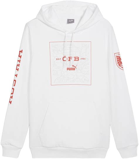 Puma Sterreich Ftbl Icons Hoody Em Wei Ab