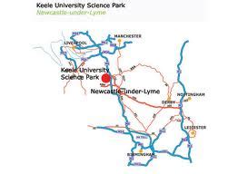 university location map  keele university