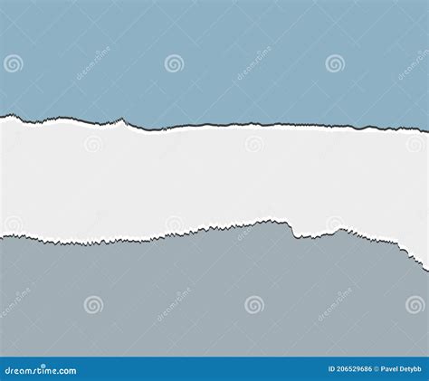 Ripped Paper Torn Ripped Pieces Vector Illustration Stock