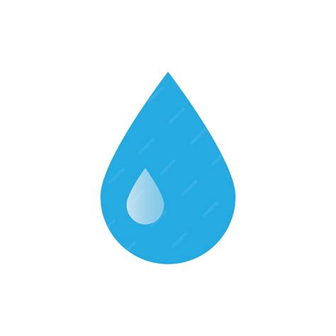 Diseño De Vector De Logotipo De Icono De Gota De Agua Vector Premium