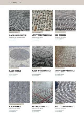 Cobblestone Fixing Service Material Sandstone Thickness 50 Mm At Rs