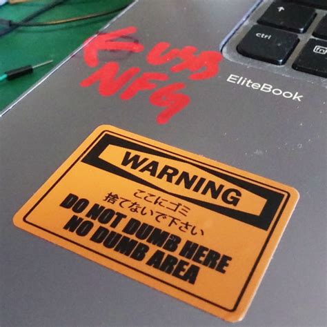 Funny WARNING Stickers Set