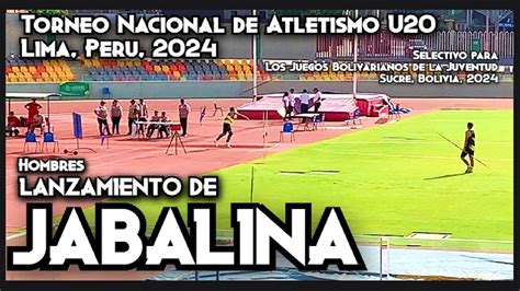 Lanzamiento De Jabalina Hombres Torneo Nacional De Atletismo U20