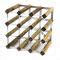 Classic Bottle Walnut Wine Rack Ready Assembled Cranville