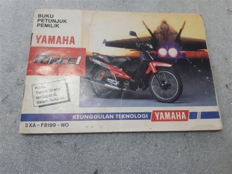 Jual Buku Petunjuk Pemilik Yamaha Force1 F1Z Original Di Lapak Artha