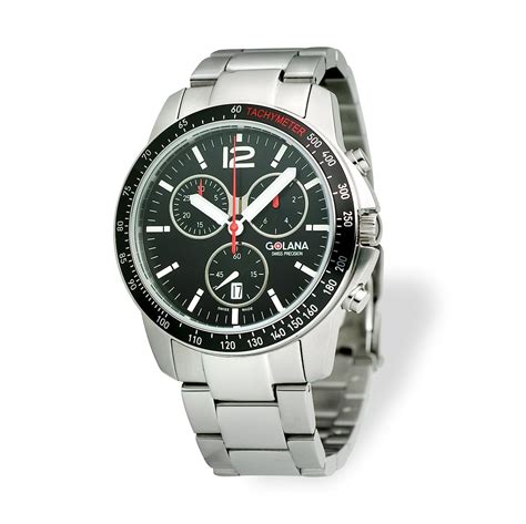 Golana Swiss Men S TE200 6 Terra Stainless Steel Chronograph Watch