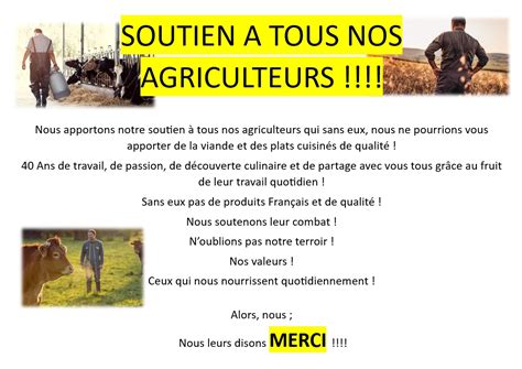 SOUTENONS NOS AGRICULTEURS L eau à la bouche Acigné