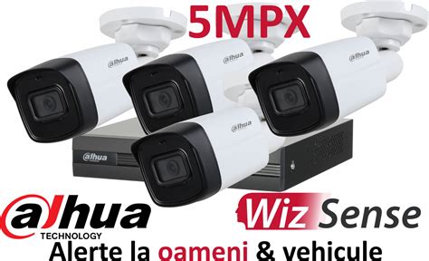 Kit DAHUA Supraveghere Video Inteligenta HD Exterior Pro Ve04a5 Cvi