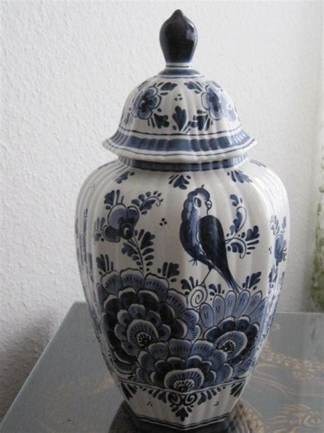 Vintage Delft Deckelvase Blau Weiss Kaufen Auf Ricardo