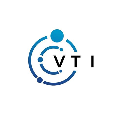 VTI letter technology logo design on white background. VTI creative ...