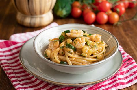 Pasta Zucchine E Gamberetti Cremosa Blog Di Il Caldo Sapore Del Sud