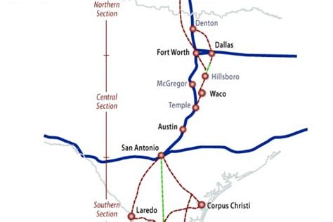 Texas High Speed Rail Map Shawn Dolorita