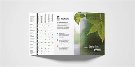 Wake County Parks brochure on Behance