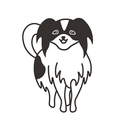 Japanese Chin Doodle Vector Illustration 14624799 Vector Art At Vecteezy