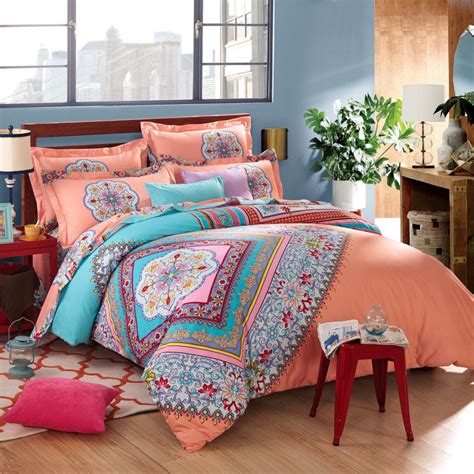 Twin Full Queen Size 100cotton Bohemian Boho Style Colourful Comforter Sets Duvet Cover Sets