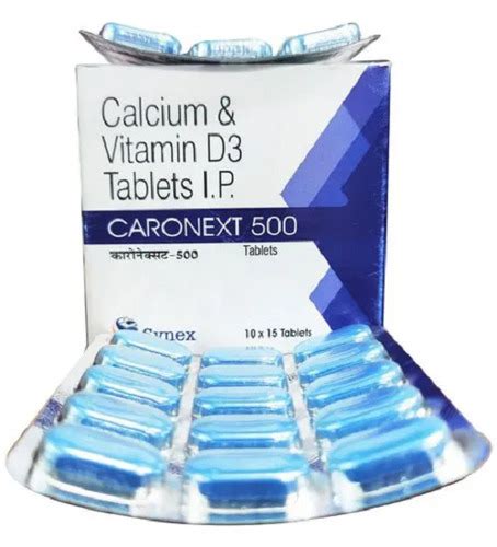 Red Caronext Calcium And Vitamin D Tablets X Blister At Best