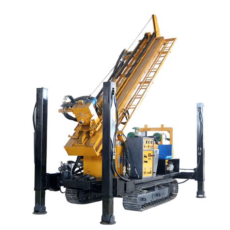 350m Steel Crawler Mounted Portable Water Well Drilling Rig China DTH