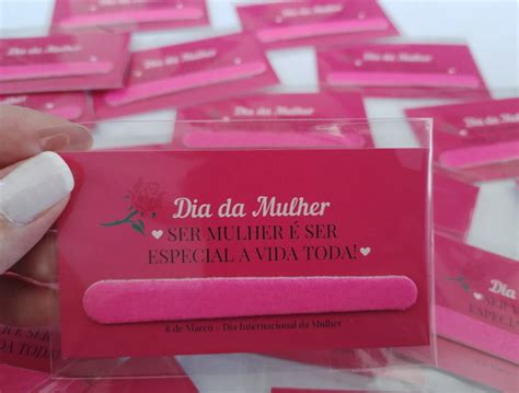 Mini Lixa De Unha Dia Da Mulher Mimo Para Clientes Brinde Elo7