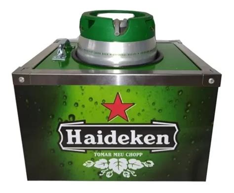 Caixa Térmica Para Barril Chopp Heineken 5 Litros Envelopada à venda em