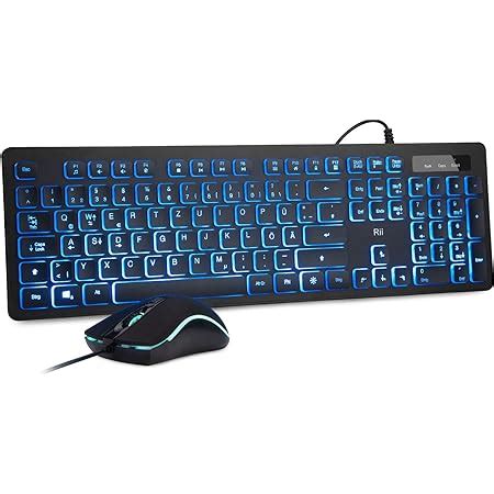 Rii Gaming Tastatur Und Maus Set Mit Kabel 3 LED