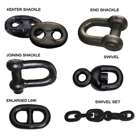 Lugless Joining Shackle Kenter Link End Shackle Swivel Set