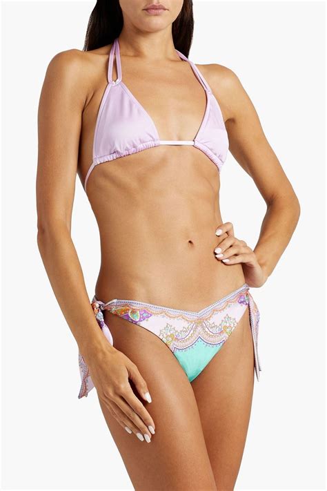 Zimmermann Lola Paisley Print Low Rise Bikini Briefs The Outnet