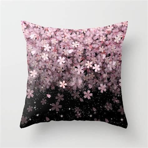 Cherry Blossom 11 Throw Pillow By Juliana Rw Society6 Throw