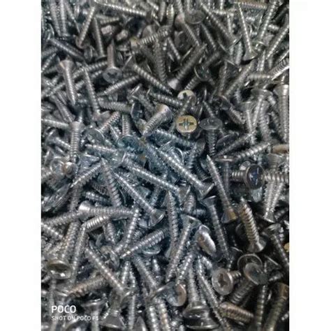 Full Thread MS Mild Steel Self Tapping Screws Size 3mm 10mm Dia At