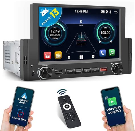 Amazon Roinvou 6 2 Touch Screen Single DIN Car Stereo Built In