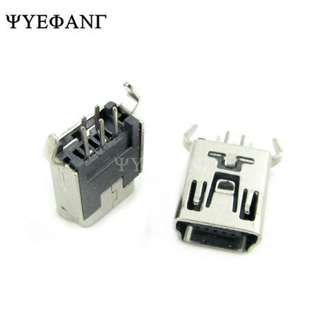 10pcs Mini Usb Type B Female 5 Pin Dip 2 Pin Verti Grandado