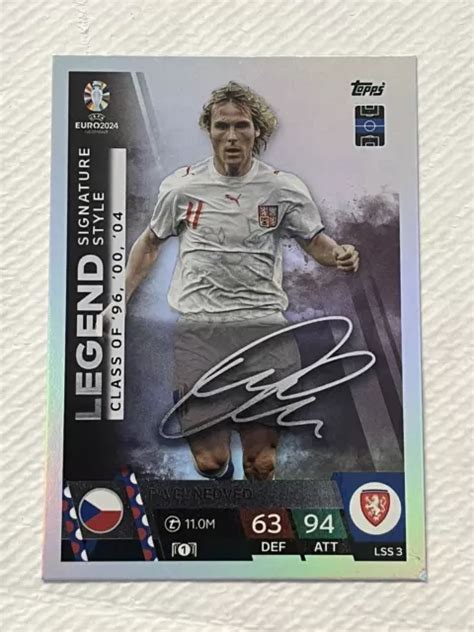 TOPPS MATCH ATTAX Uefa Euro 2024 Carta Stile Firma Pavel Leggenda