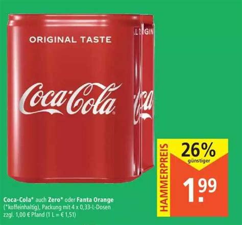 Coca Cola Auch Zero Oder Fanta Orange Angebot Bei Marktkauf Prospekte De