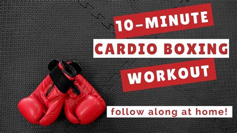 10 Minute Cardio Boxing Workout Follow Along At Home Youtube