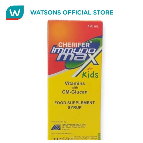 Cherifer Immunomax Forte Syrup For Kids 120 Ml Lazada Ph