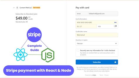 How To Integrate Stripe Payment In React And Node Js Stripe